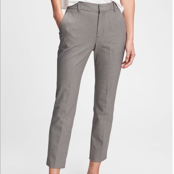 gap high rise slim ankle pants